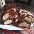 El cooksnap de Angie Arias cuando hizo Budín de coco, banana y chocolate con ♥️ de dulce de leche.