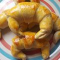 El cooksnap de Micaela García cuando hizo Medialunas con queso.