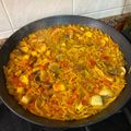 El cooksnap de Bernardo cuando hizo Fideuá de marisco a mi manera.