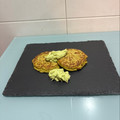 El cooksnap de Ana Muñoz cuando hizo Hamburguesas de guisantes.