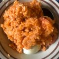 Queens Glam's cooksnap of when they made Easy Homemade Jollof Rice Served with Fried Chicken.