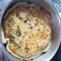 El cooksnap de Romina Russo cuando hizo Tarta de Puerros & Panceta.