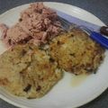 El cooksnap de Kathe Fornerón cuando hizo Hamburguesas vegetarianas, sin gluten, de arroz, rellenas de berenjena y queso cremoso (SÚPER ECONÓMICAS).