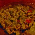 El cooksnap de Mario H. Davi cuando hizo Huevos revueltos con zapallitos.