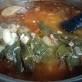El cooksnap de Sandra cuando hizo Guiso de judías con acelgas y jamón.