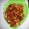 El cooksnap de Jesus Ramirez cuando hizo Agridulce de pollo y chuleta ahumada.