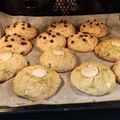 El cooksnap de Mar GM cuando hizo Cookies de pistacho y Nutella.