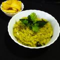 Rubina Dodhia's cooksnap of when they made Palak khichadi.