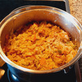 El cooksnap de Mónica Gómez cuando hizo Arroz salteado al pimentón con verduras y jamón.