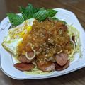 Bá Vũ Văn's cooksnap of when they made Mì ý - mì spaghetti sốt bò bằm.