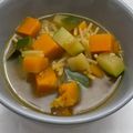 El cooksnap de Débora Cantero Martínez cuando hizo Guiso ligero de calabacín y calabaza al ras el hanout.