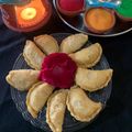 Hemaxi Patel's cooksnap of when they made ઘુઘરા (Ghughra recipe in Gujarati).