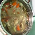 El cooksnap de Sarita Garro Amey cuando hizo Sopa con cabezas de pescado.