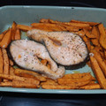 El cooksnap de Laura AO cuando hizo Salmón salvaje con boniatos especiados al horno.