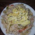 Isha Ahmed Rajput's cooksnap of when they made Chicken fried Rice.
