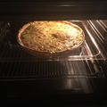 El cooksnap de Cora cuando hizo Quiche Lorraine de jamón y queso.