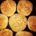 El cooksnap de mariana cuando hizo Pan exprés de hamburguesa.