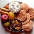 Nilu Mehta का कुकस्नैप जब उन्होंने माता रानी की भोग की थाली(अष्टमी पूजा थाली) बनाया था।