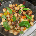 El cooksnap de ana valladares cuando hizo Ensalada panzanella típica de la toscana italiana.