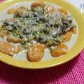 El cooksnap de Lu Roch cuando hizo Ñoquis de calabaza con salsa de verdeo.