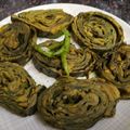 Nikita Singhal का कुकस्नैप जब उन्होंने पात्रा (Patra recipe in hindi) बनाया था।