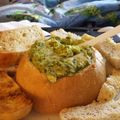 Holly's cooksnap of when they made Spinach Artichoke Dip.