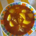 El cooksnap de Juan Manuel cuando hizo Estofado de patatas con magro de cerdo y champiñones.