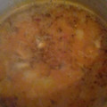 El cooksnap de Sol Espinosa cuando hizo Sopa de pescado y fumet de langostinos.