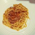 El cooksnap de Jennifer de Marroquín cuando hizo Salsa boloñesa.