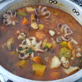 El cooksnap de Tatina cuando hizo Bacalao seco con garbanzos y pulpitos.