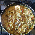 El cooksnap de Gabriela liñares cuando hizo Paella de mariscos.
