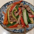 小西 的 醬燒牛肉片炒黃瓜丁 cooksnap
