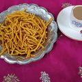 Kajal Sodha's cooksnap of when they made તીખા ગાઠીયા (Thikha Gathiya Recipe In Gujarati).