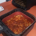 El cooksnap de Almudena Collado cuando hizo Patatas gratinadas con queso en freidora de aire.