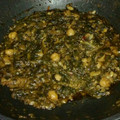 El cooksnap de Yolanda Fajardo cuando hizo Espinacas con garbanzos.