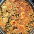 El cooksnap de Clau cuando hizo Soufflé de zapallito y queso.