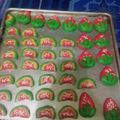 Cooksnap dari Umy Ambar untuk resep Watermelon Cookies (kuker Semangka), 3 bahan, no mixer #Pr_kueKering