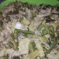 Cooksnap dari Nuy Channaz untuk resep Olahan kelapa ~ Urab sayuran isi bayam kacang panjang toge