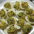 El cooksnap de enrique ricon cuando hizo Huevos rellenos.