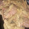 El cooksnap de Owen Benitez cuando hizo Pollo a la mostaza con pimentón y azafrán.
