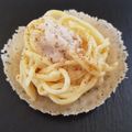 rosso rubinian's cooksnap of when they made Spaghetti cacio e pepe 🌷.
