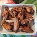 El cooksnap de Myriam cuando hizo Alitas al ajillo con Vinagre.