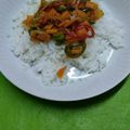 El cooksnap de Enrique cuando hizo Arroz blanco con verduras al wok.