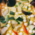 รูป Cooksnap ของ ครัวน้องขวัญกับหนุ่มสเว็น เมื่อเขาทำ แกงเขียวหวานไก่ ใส่มะเขือม่วง(aubergine)