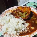 El cooksnap de Gabriela Ace cuando hizo Mixiote de pollo en adobo con nopales.