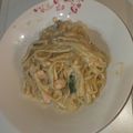 El cooksnap de Nazinha Garcia Rodriguez cuando hizo Spaghetti con salmón y champiñones.