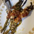 Chef Mommy Nessa's cooksnap of when they made BBQ Bacon Wrapped Asparagus Spears.