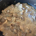 El cooksnap de Estefania Larrañaga cuando hizo Pechuga de pollo con nata y champiñones.