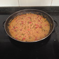 El cooksnap de laura santiago gomez cuando hizo Arroz meloso de cebolla y bacalao.