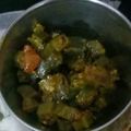 Divya Arora का कुकस्नैप जब उन्होंने भिंडी की सब्जी (bhindi ki sabzi recipe in Hindi) बनाया था।